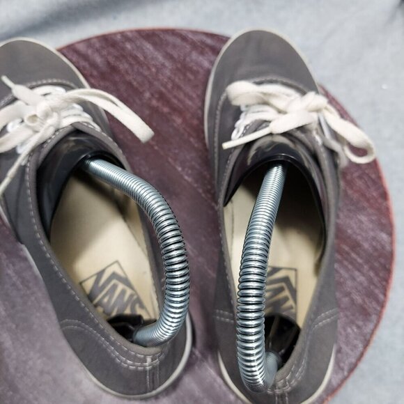 Vintage Vans Authentic Grey Canvas Lace-Up Sneakers Unisex Size - Picture 6 of 11